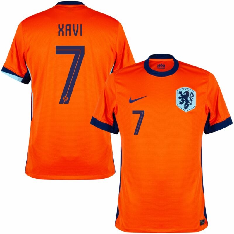 Xavi Men's Holland 2024 Stadium Home Soccer Jersey