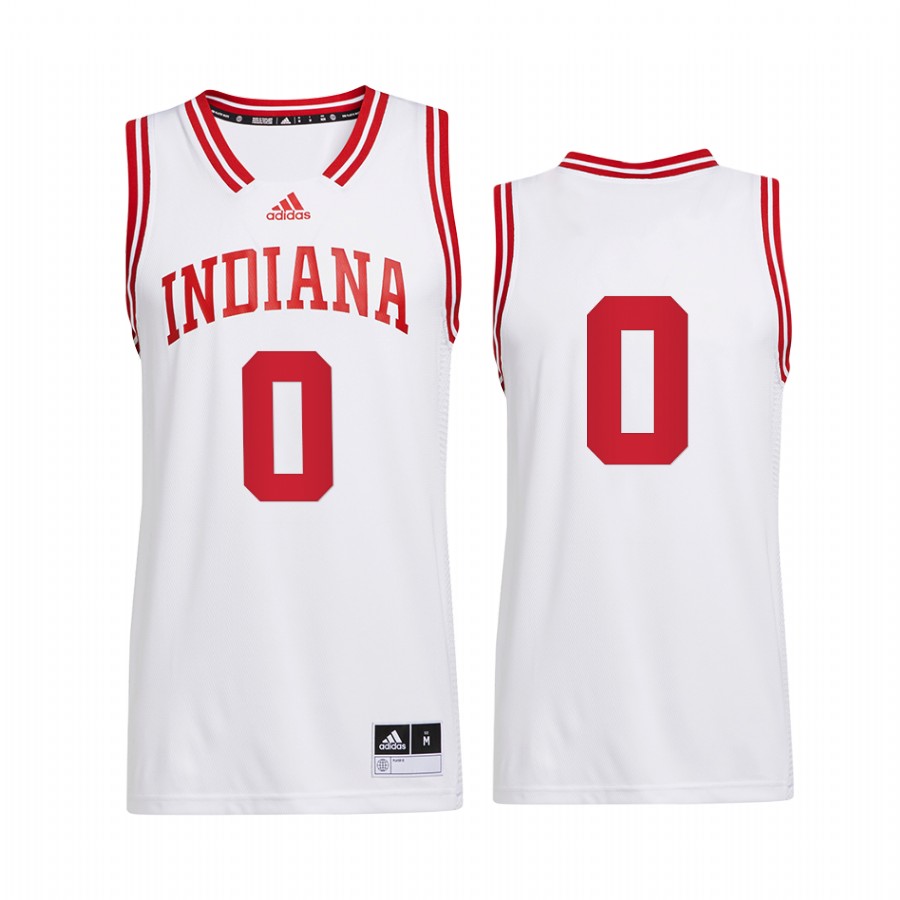 Xavier Johnson Hoosiers White Jersey 2022 Reverse Retro College