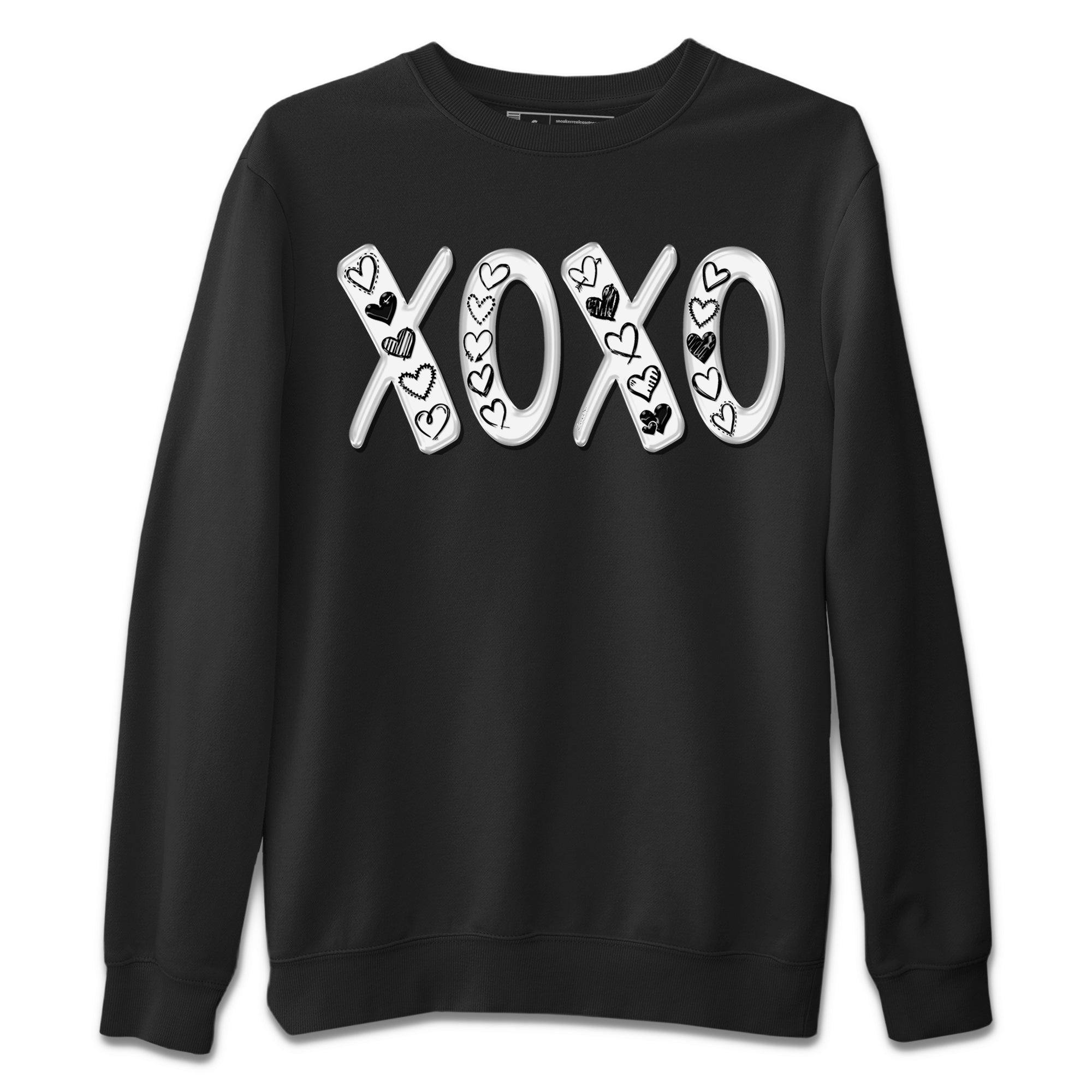 XOXO Unisex Sweater – Air Jordan 1 Black White, Sneakers Matching Sweater