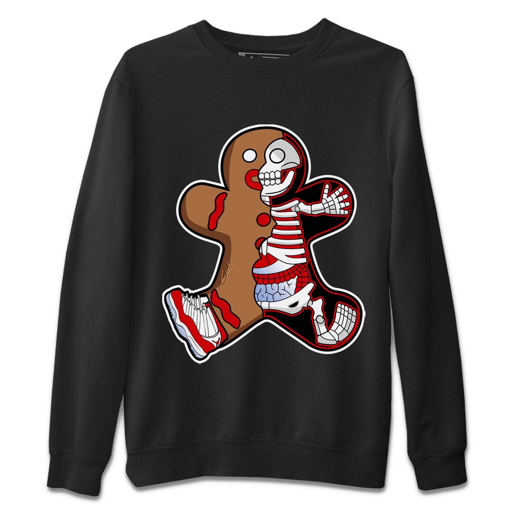 Xray Gingerbread Man Unisex Sweater – Air Jordan 11 Cherry, Sneakers Matching Sweater