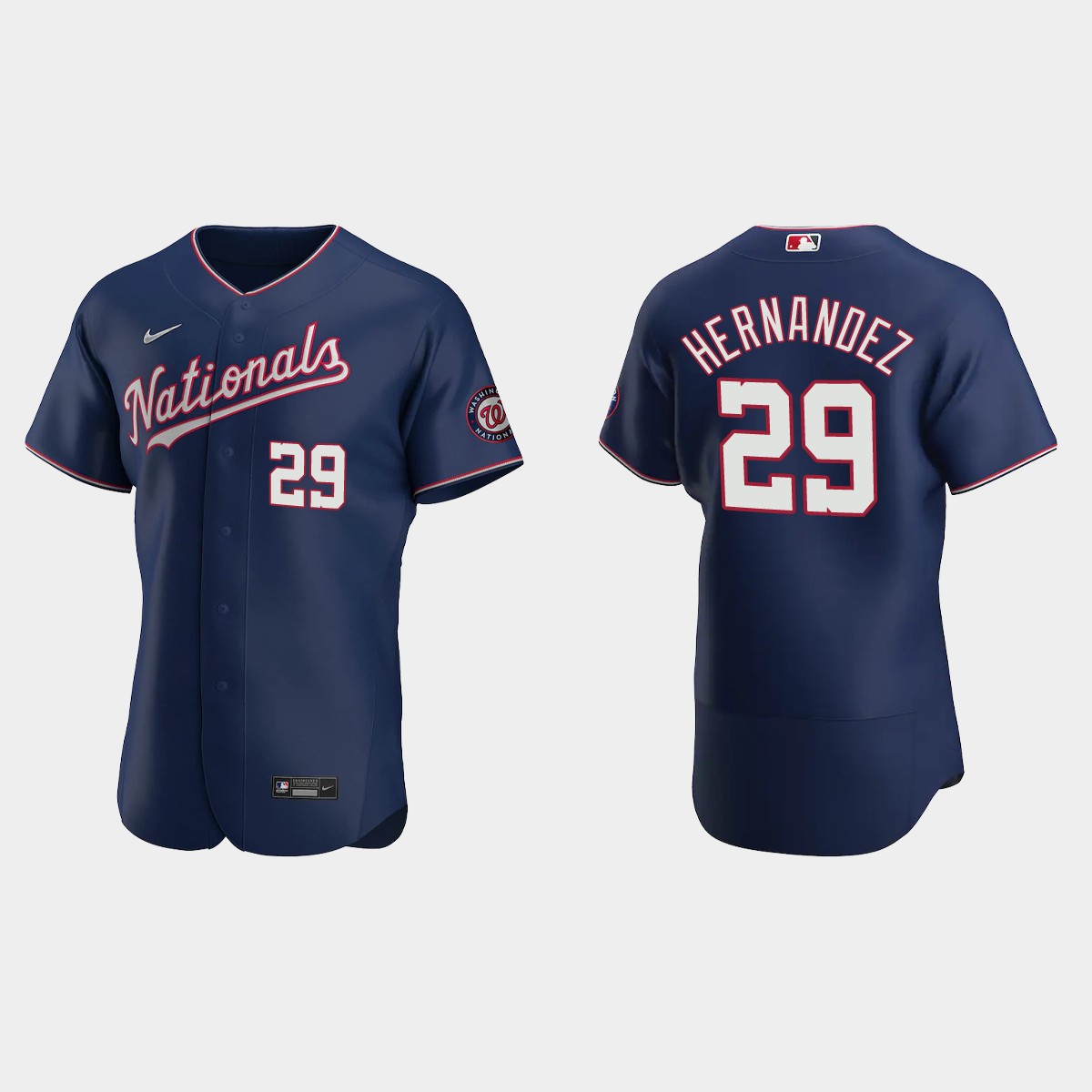 Yadiel Hernandez Washington Nationals Alternate Jersey - Navy