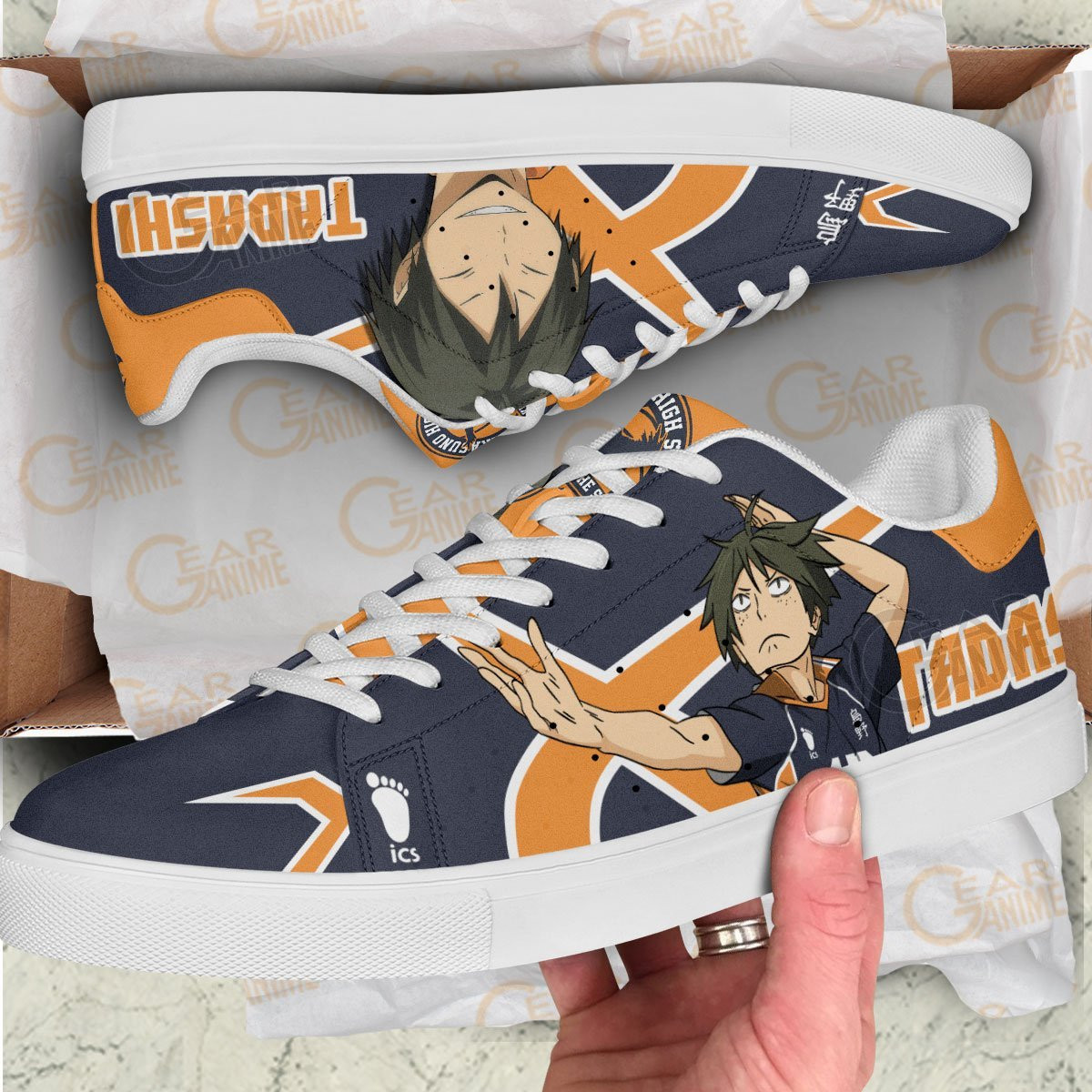 Yamaguchi Tadashi Skate Shoes Custom Haikyuu Anime Shoes