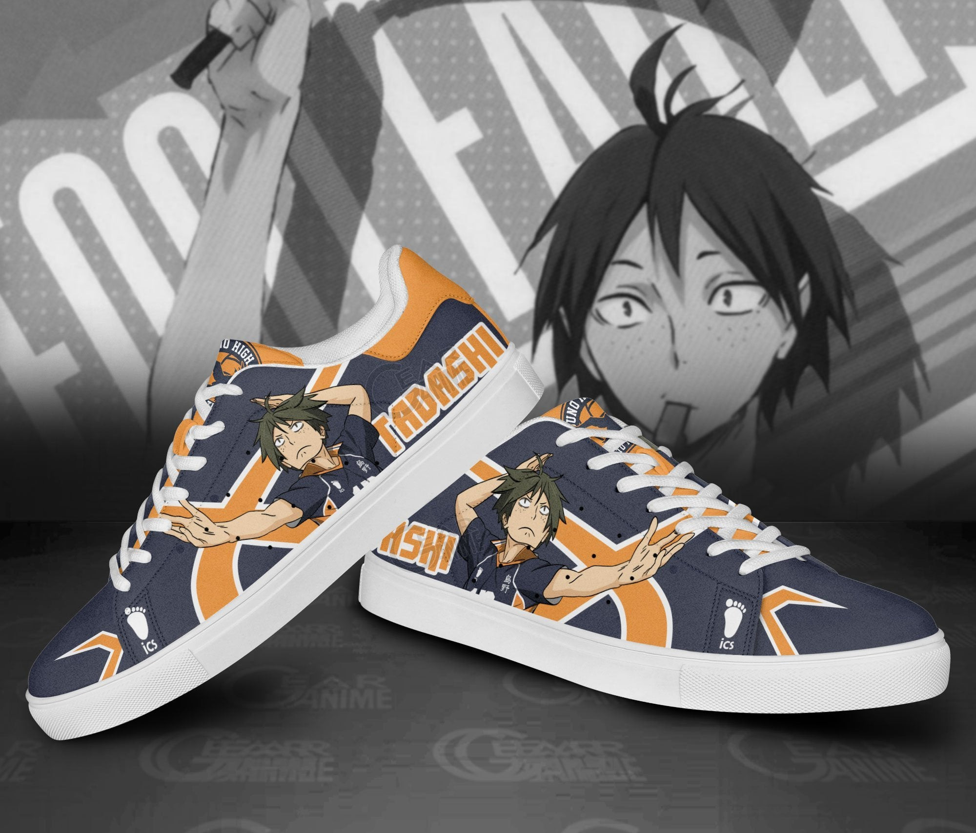 Yamaguchi Tadashi Skate Shoes Custom Haikyuu Anime Shoes
