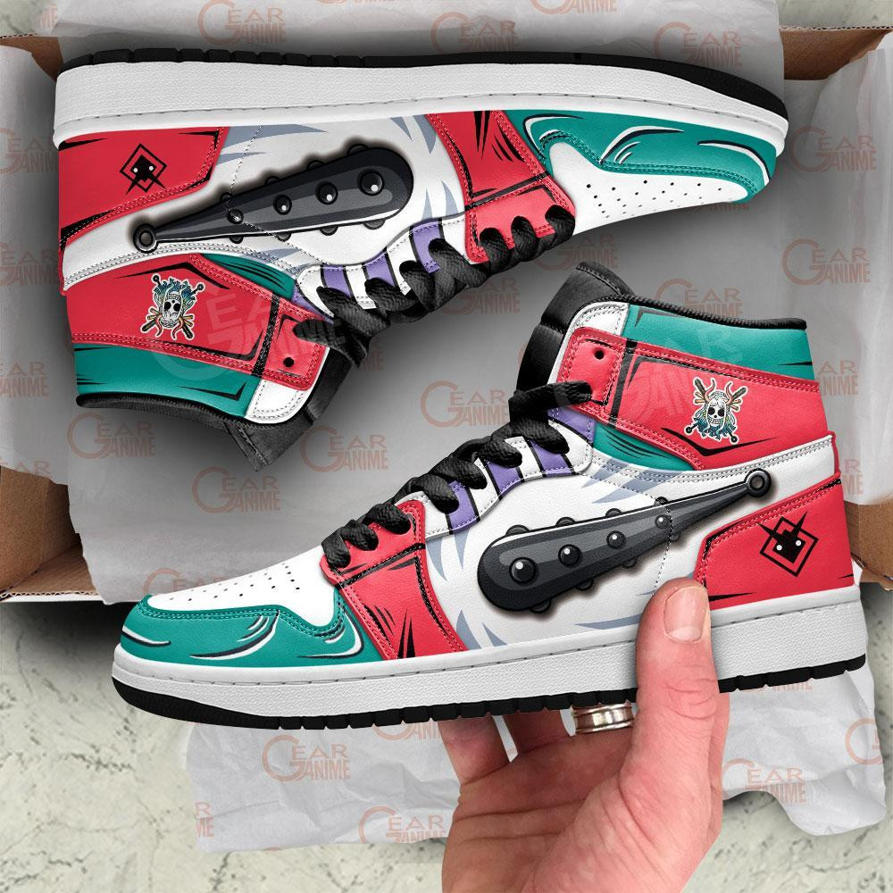 Yamato’s kanabo JD1s Sneakers Anime Wano Arc One Piece Shoes, Air Jordan Hightop