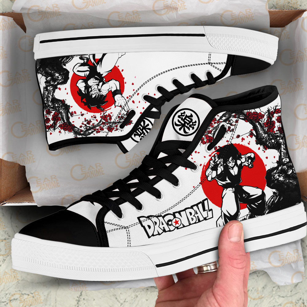 Yamcha High Top Shoes Custom Dragon Ball Anime Sneakers Japan Style