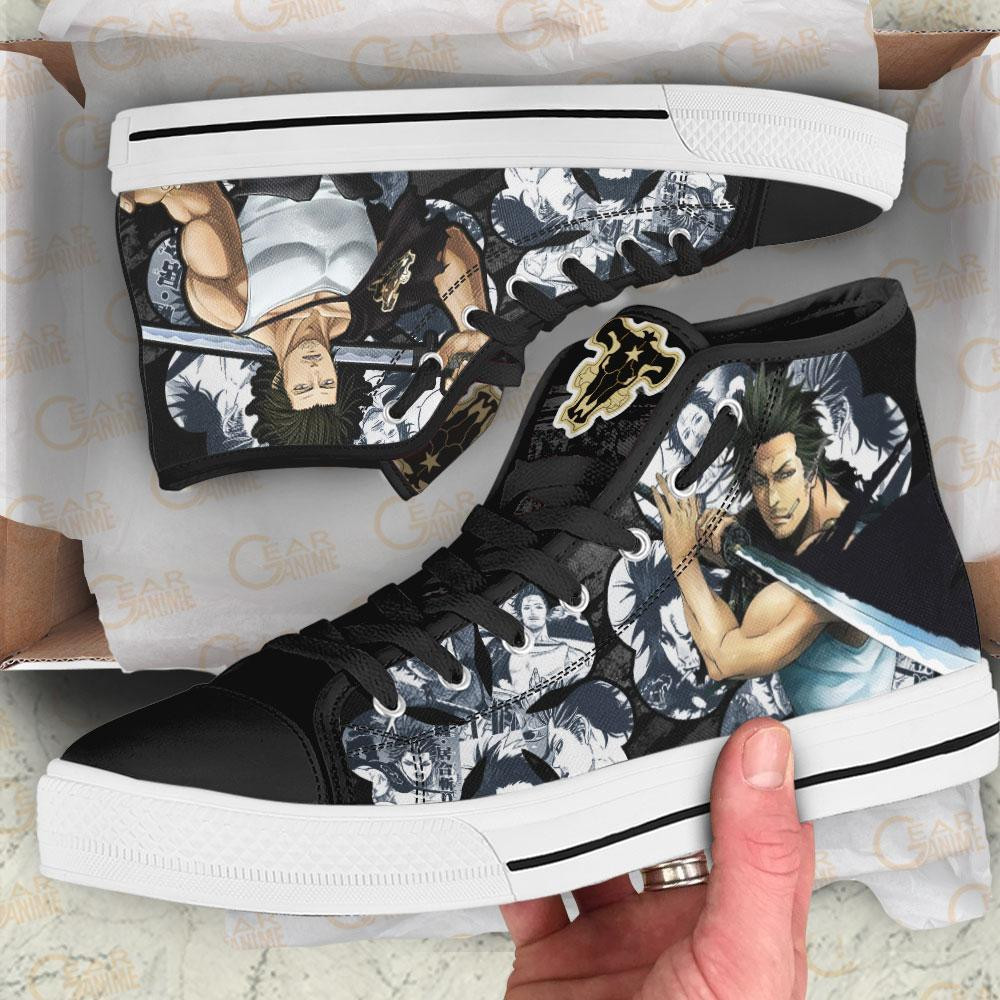 Yami Sukehiro High Top Shoes Custom Manga Anime Black Clover Sneakers
