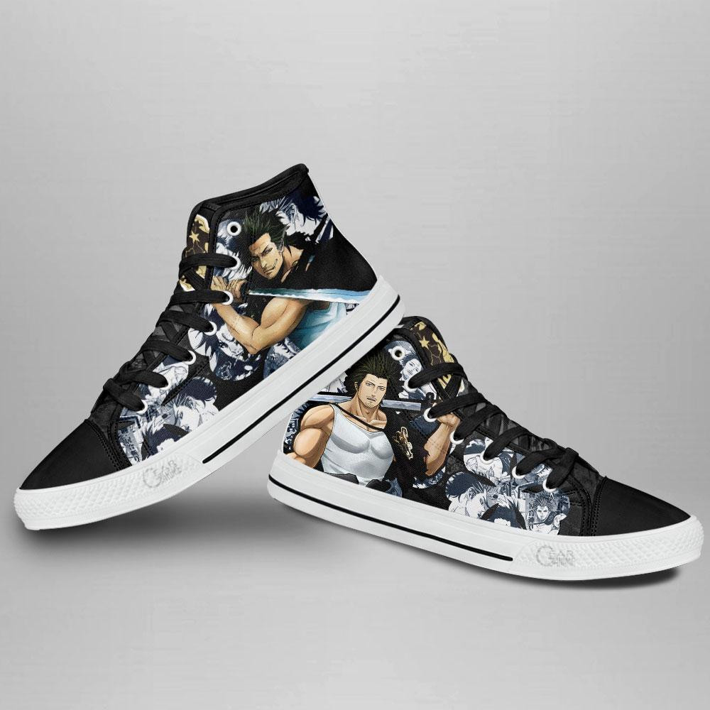 Yami Sukehiro High Top Shoes Custom Manga Anime Black Clover Sneakers