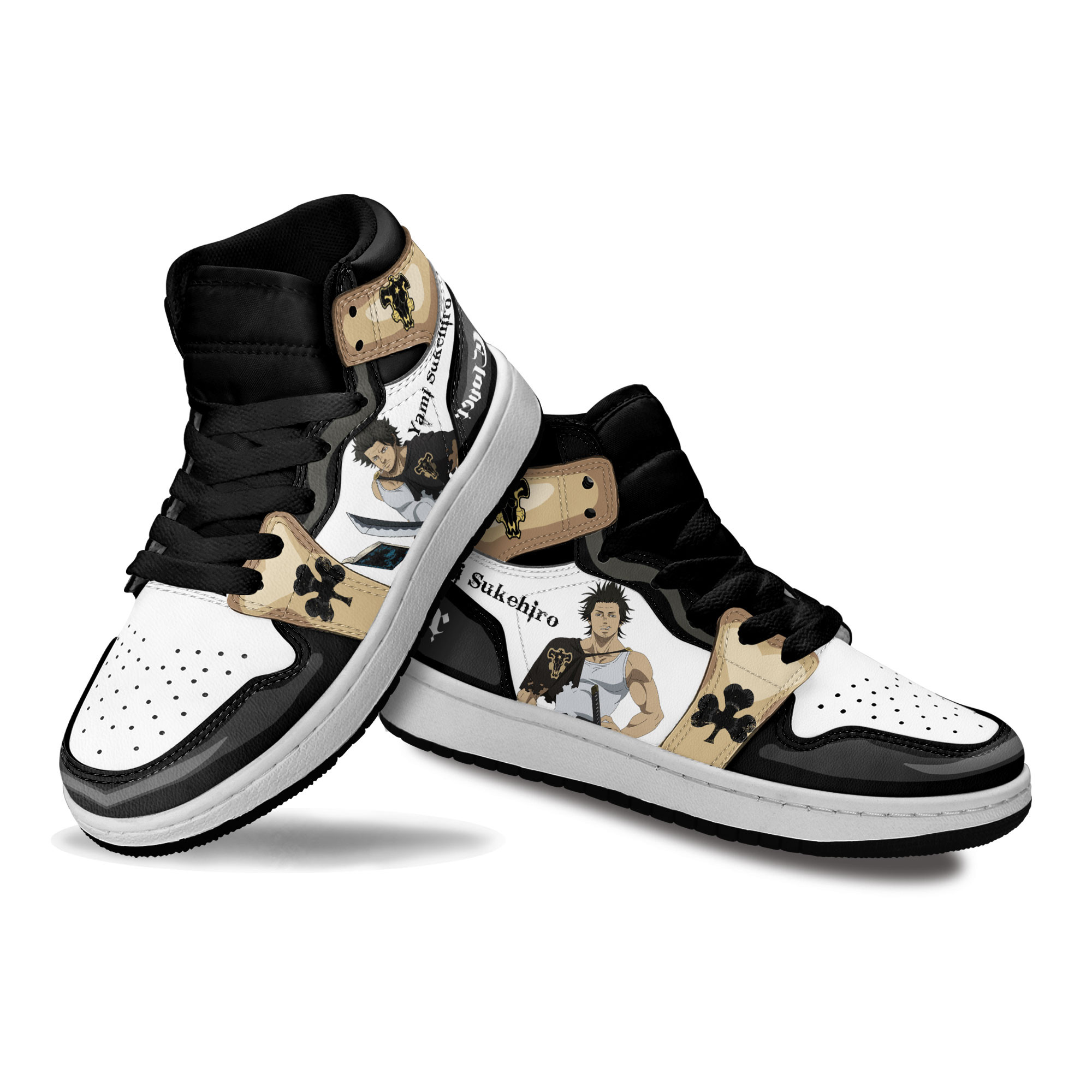 Yami Sukehiro Kids Sneakers Custom Black Clover Anime Shoes For Kids