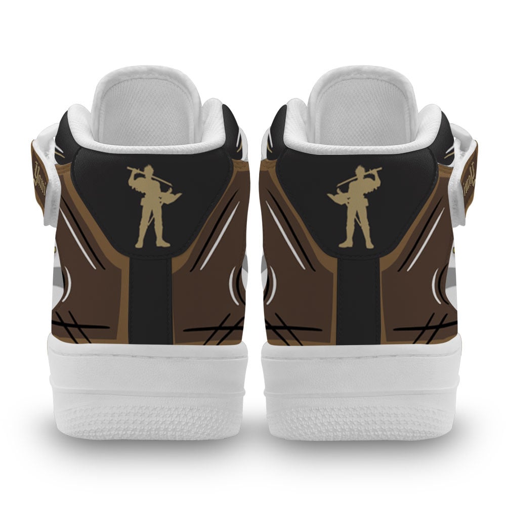 Yami Sukehiro Sneakers Air Mid Custom Black Clover Anime Shoes