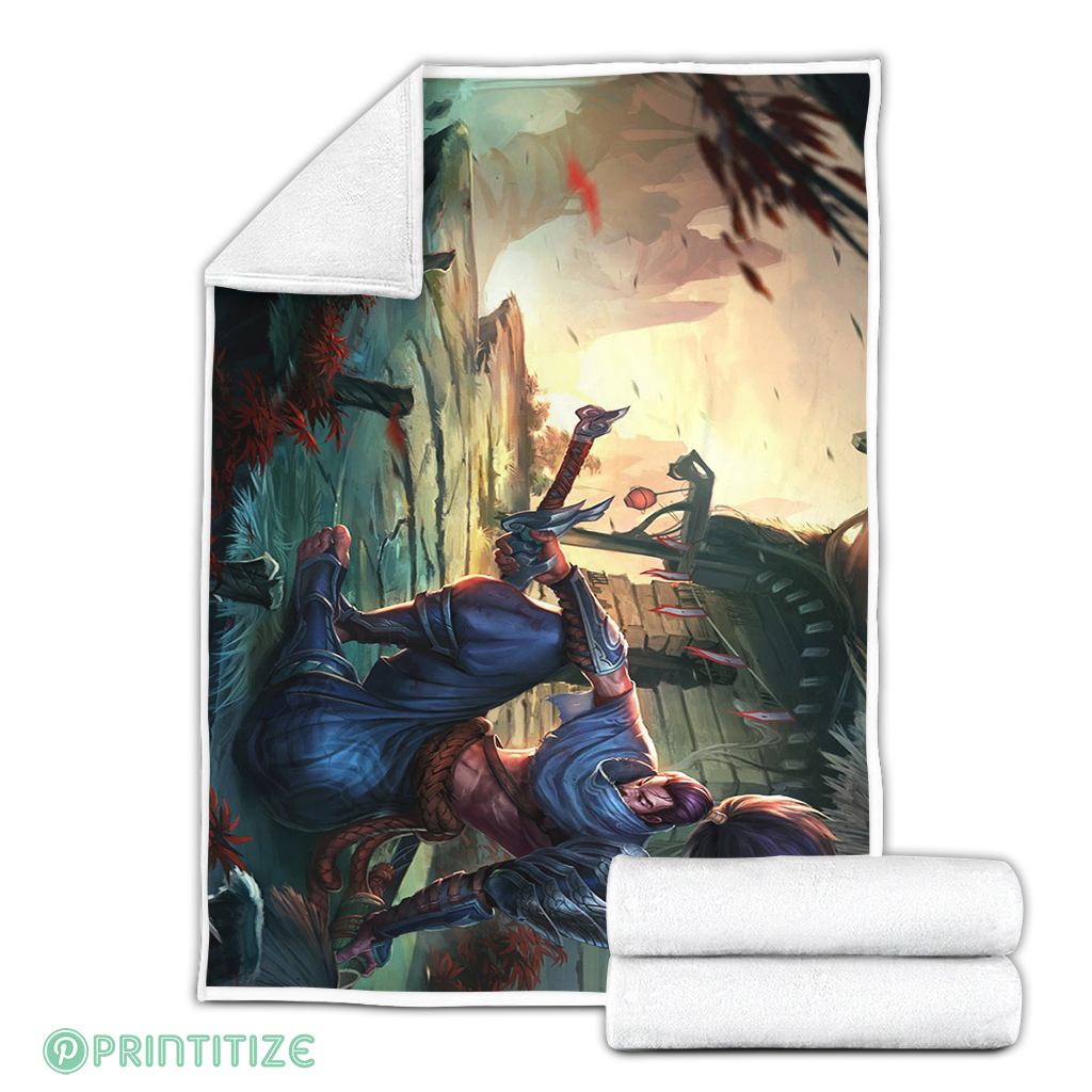 Yasuo League Of Legends Fleece Blanket