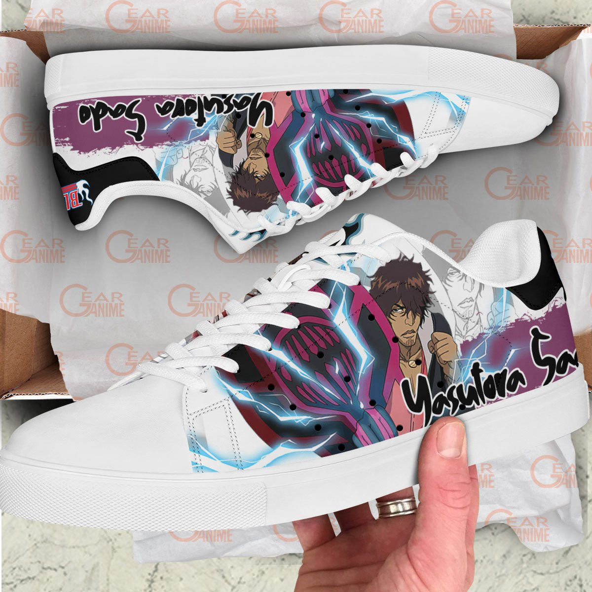 Yasutora Sado Skate Sneakers Custom Anime Bleach Shoes