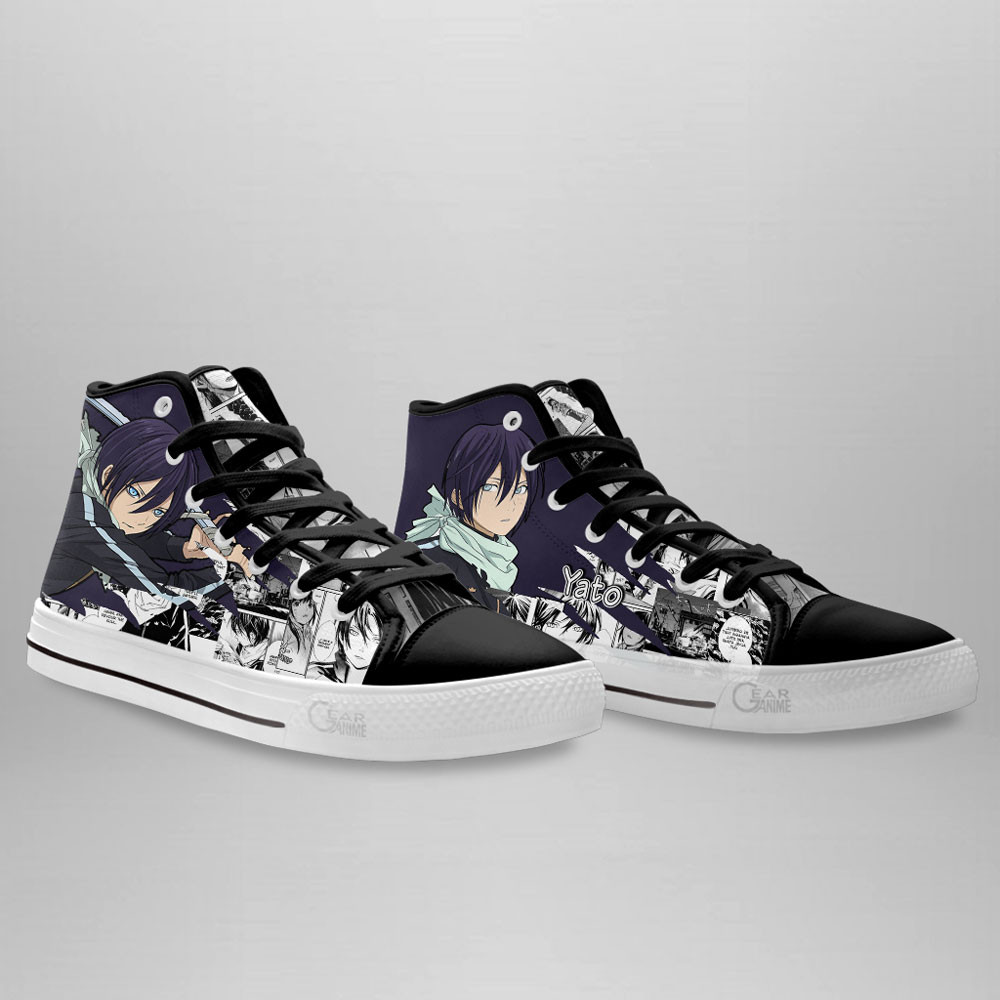 Yato High Top Shoes Custom Noragami Anime Sneakers