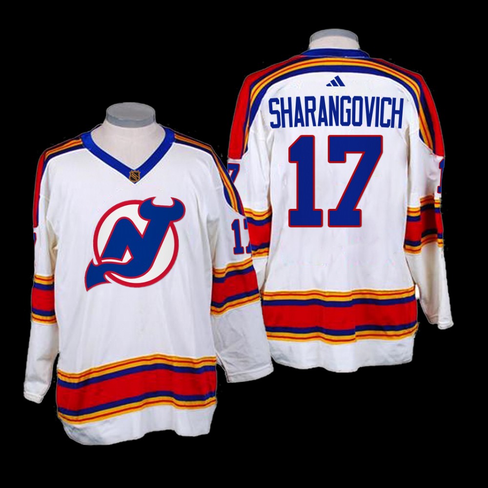 Yegor Sharangovich New Jersey Devils Reverse Retro 2.0 White Jersey 2022-23