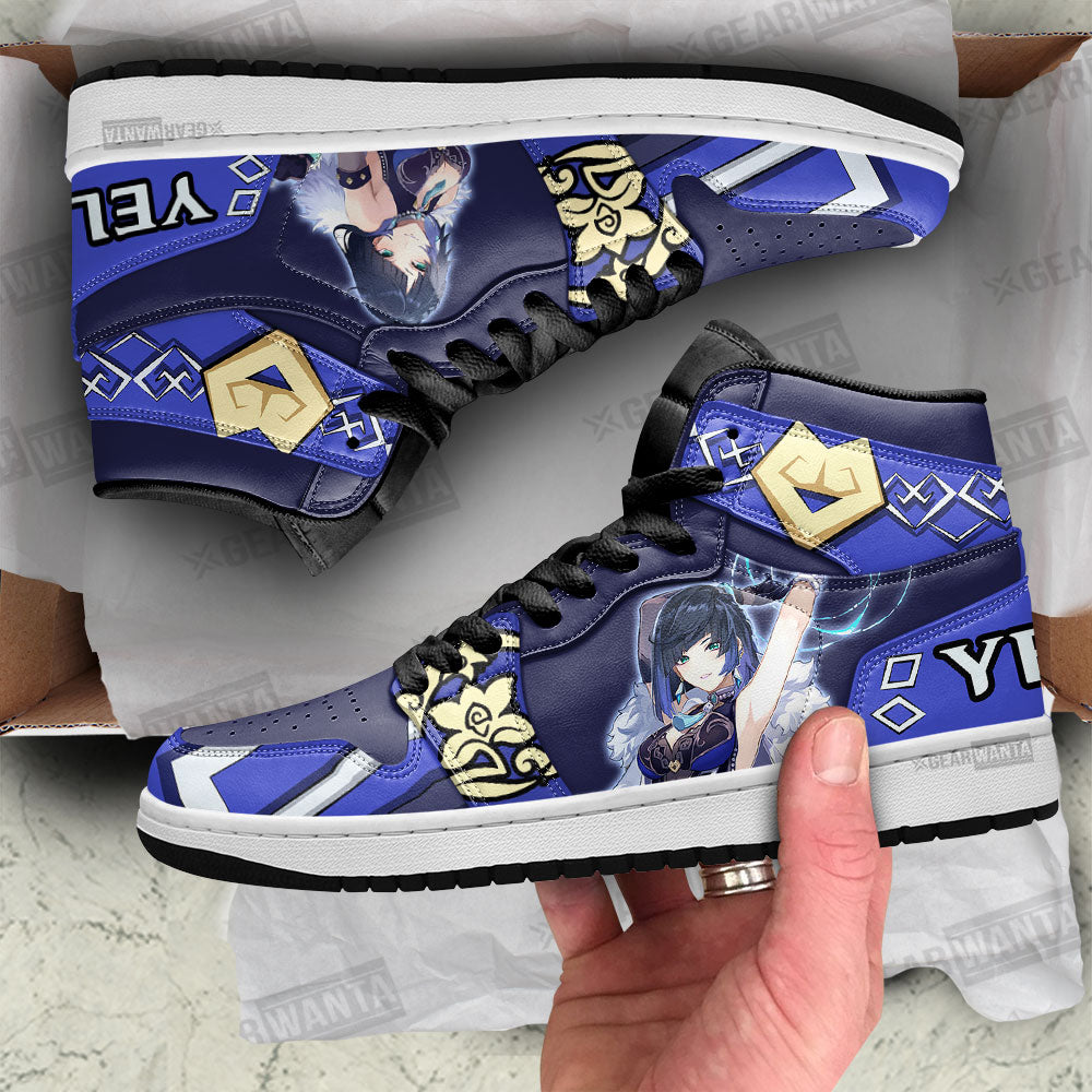 Yelan Genshin Impact J1 Shoes For Fans Sneakers, Air Jordan Hightop