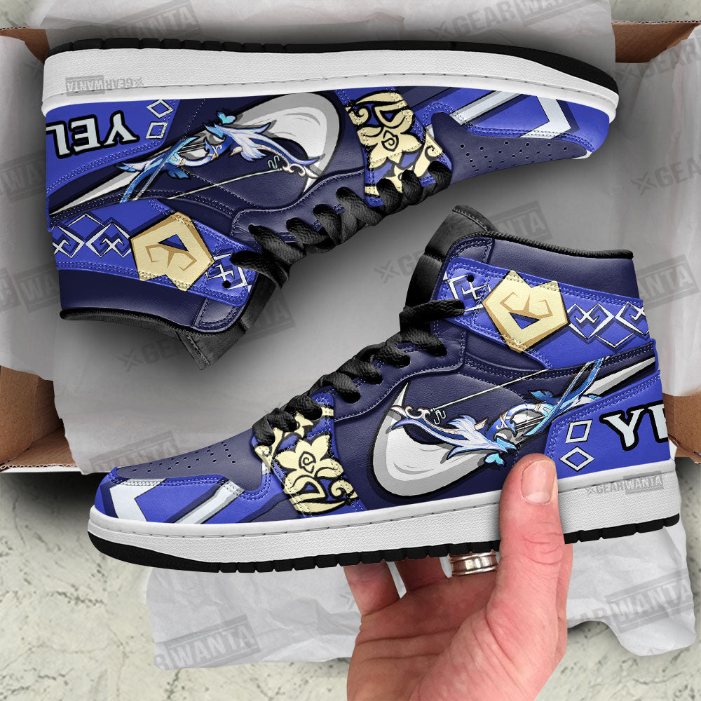 Yelan Sw Genshin Impact J1 Shoes For Fans Sneakers, Air Jordan Hightop