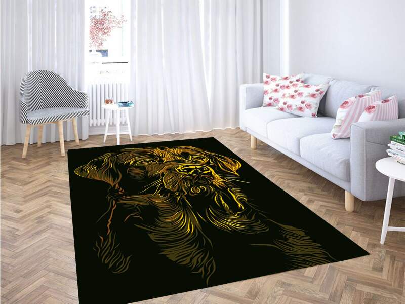 Yellow Dog Carpet Rectangle Rug