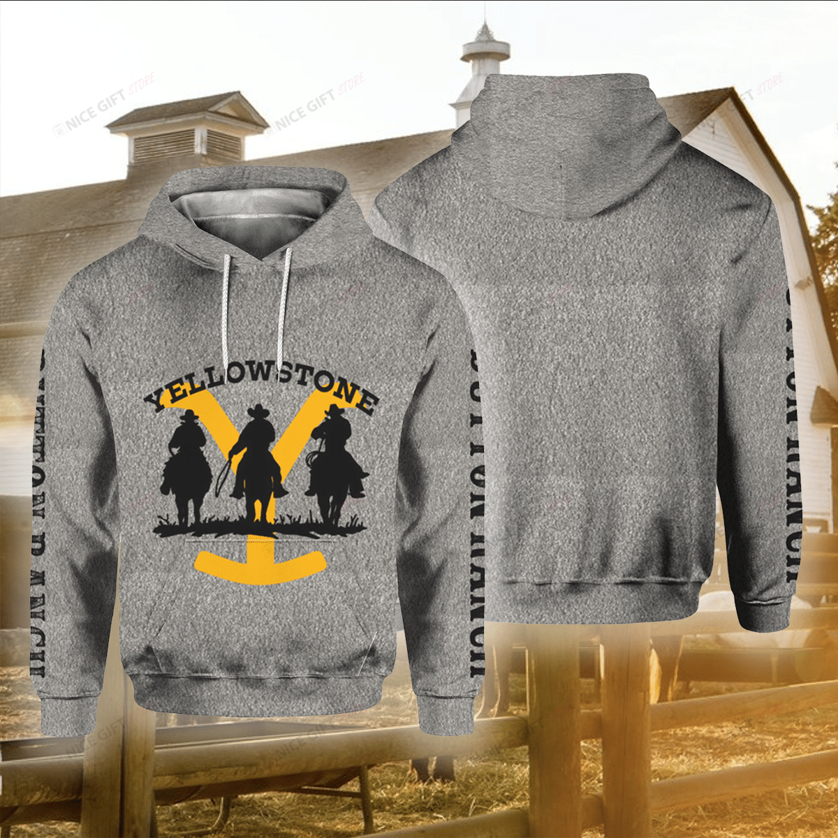 Yellowstone Dutton Ranch 3D Hoodie Gift For Fans