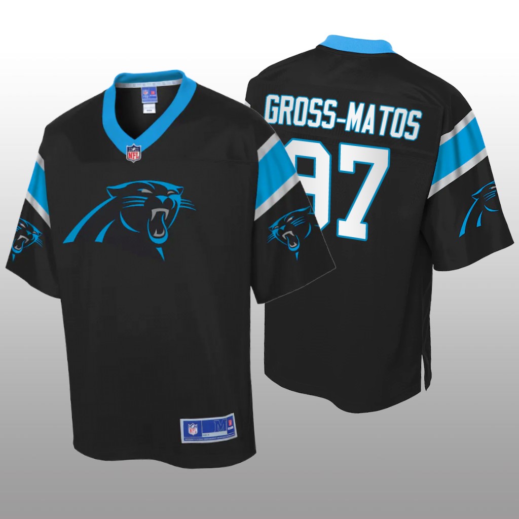 Yetur Gross-Matos Carolina Panthers Pro Line Black Icon Jersey