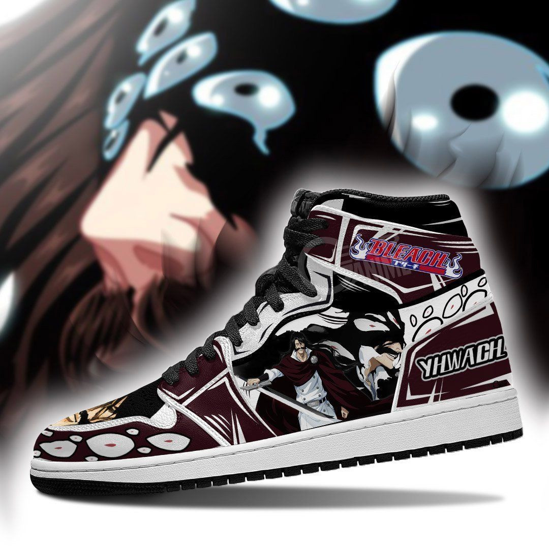 Yhwach Bleach Anime 1 High Top Air Jordan Sneaker, Air Jordan Hightop