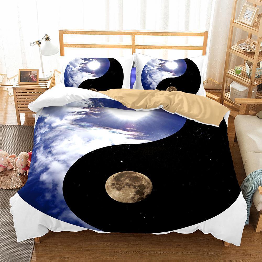 Yin And Yang Taichi Theme Home Decoration Printing Cover Quilt Covers 3D Customized Duvet Cover Bedding Set