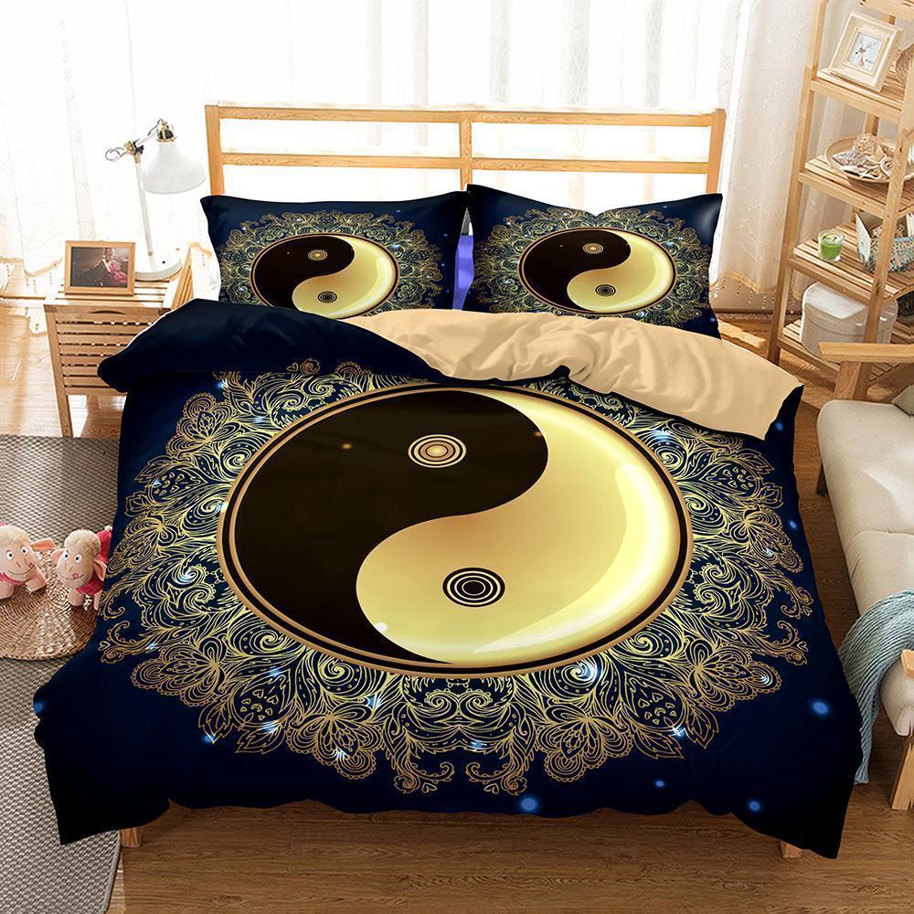 Yin And Yang Taiji Theme Printing Quilt Home Decoration A Variety Ofizes Uitss 3D Customized Duvet Cover Bedding Set