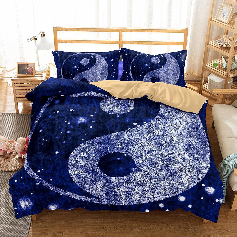 Yin Yang Tai Chi Theme Homeupplies Allizes Quilt Coverss 3D Customized Duvet Cover Bedding Set