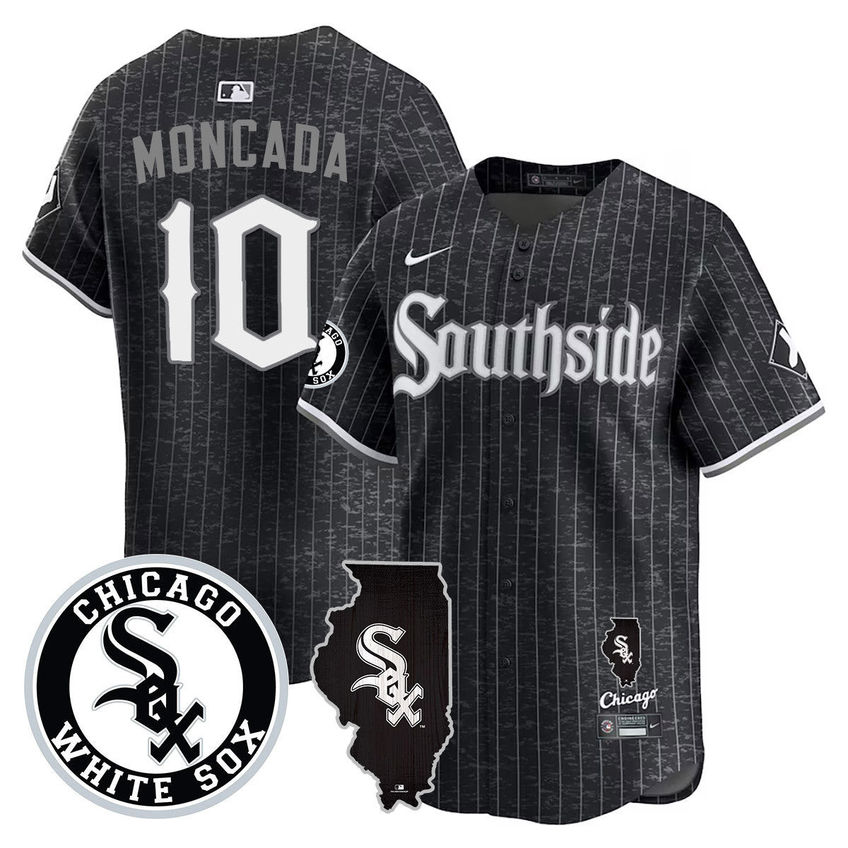 Yoán Moncada Men's Chicago White Sox 2024 City Connect Vaper Premier Limited Jersey - All Stitched