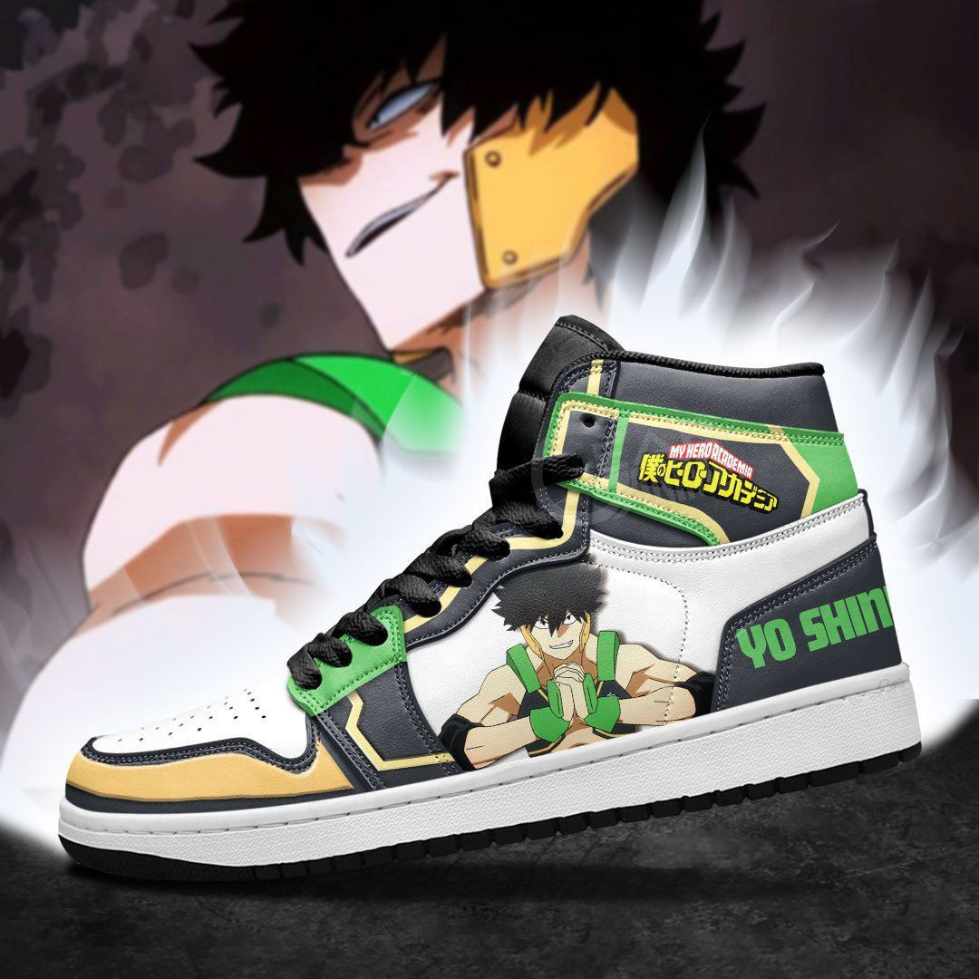 Yo Shindo My Hero Academia anime High Top Air Jordan Sneaker, Air Jordan Hightop