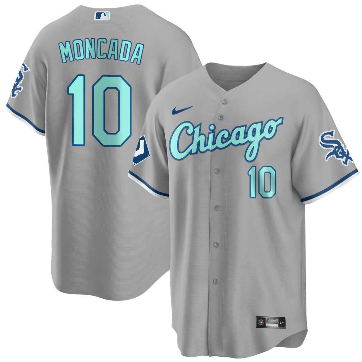 Yoan Moncada Men's Chicago White Sox Gray Collection Cool Base Jersey - All Stitched