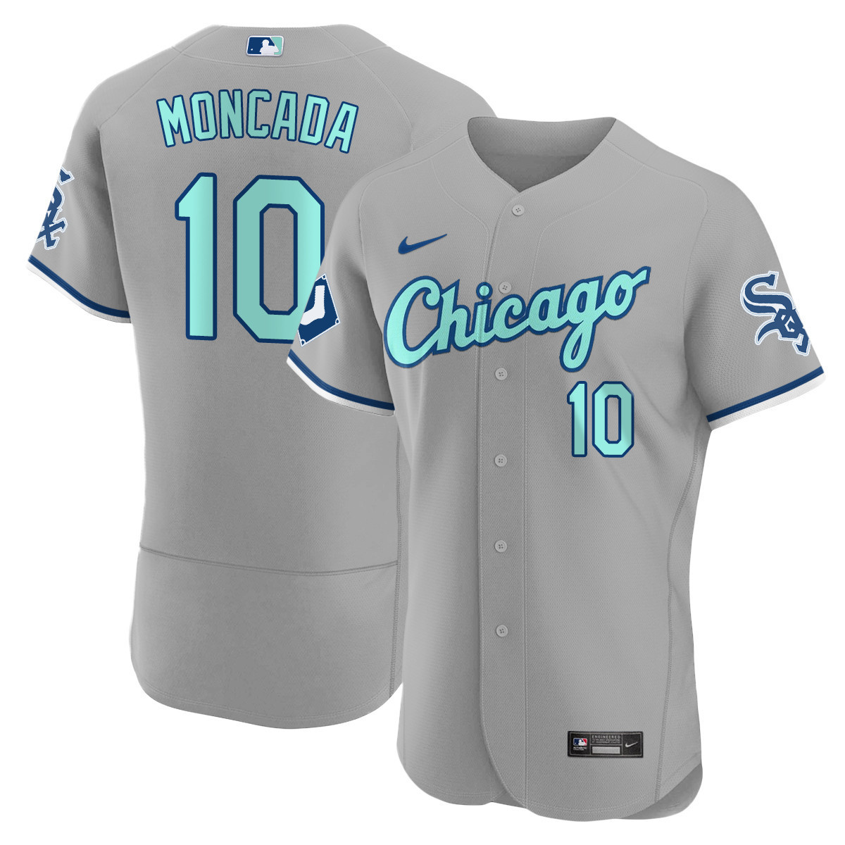 Yoan Moncada Men's Chicago White Sox Gray Collection Flex Base Jersey - All Stitched
