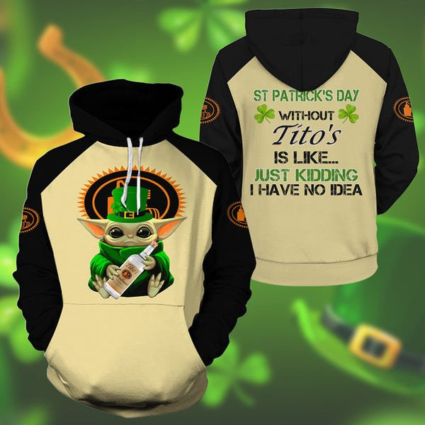 Yoda Tito’S St Patrick Day Hoodie