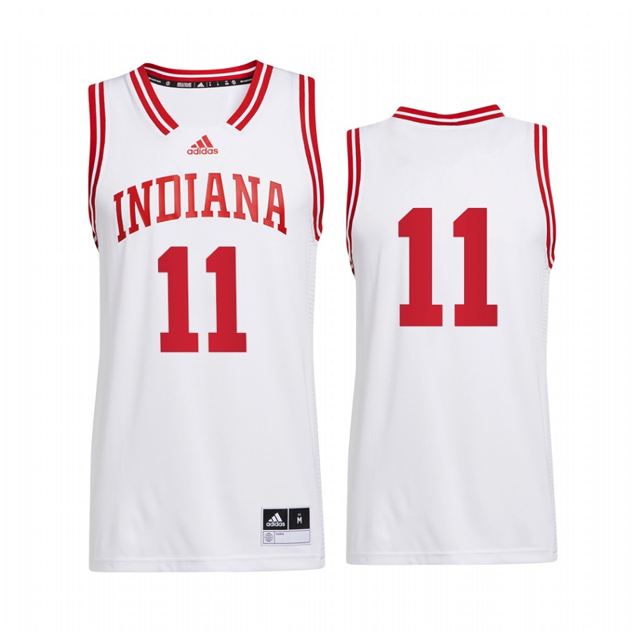 Yogi Ferrell Hoosiers White Jersey Reverse Retro Alumni