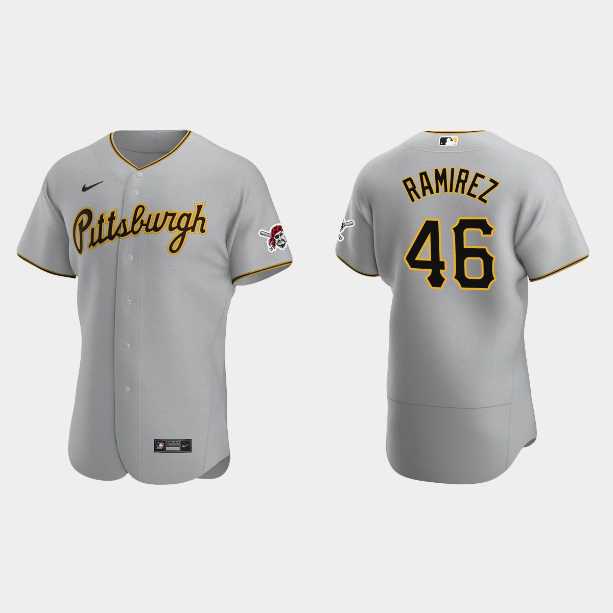 Yohan Ramirez Pittsburgh Pirates Road Jersey - Gray