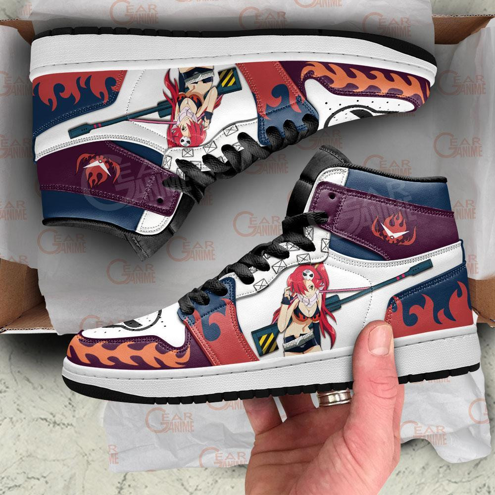Yoko Littner JD1s Sneakers Gurren Lagann Anime Shoes, Air Jordan Hightop