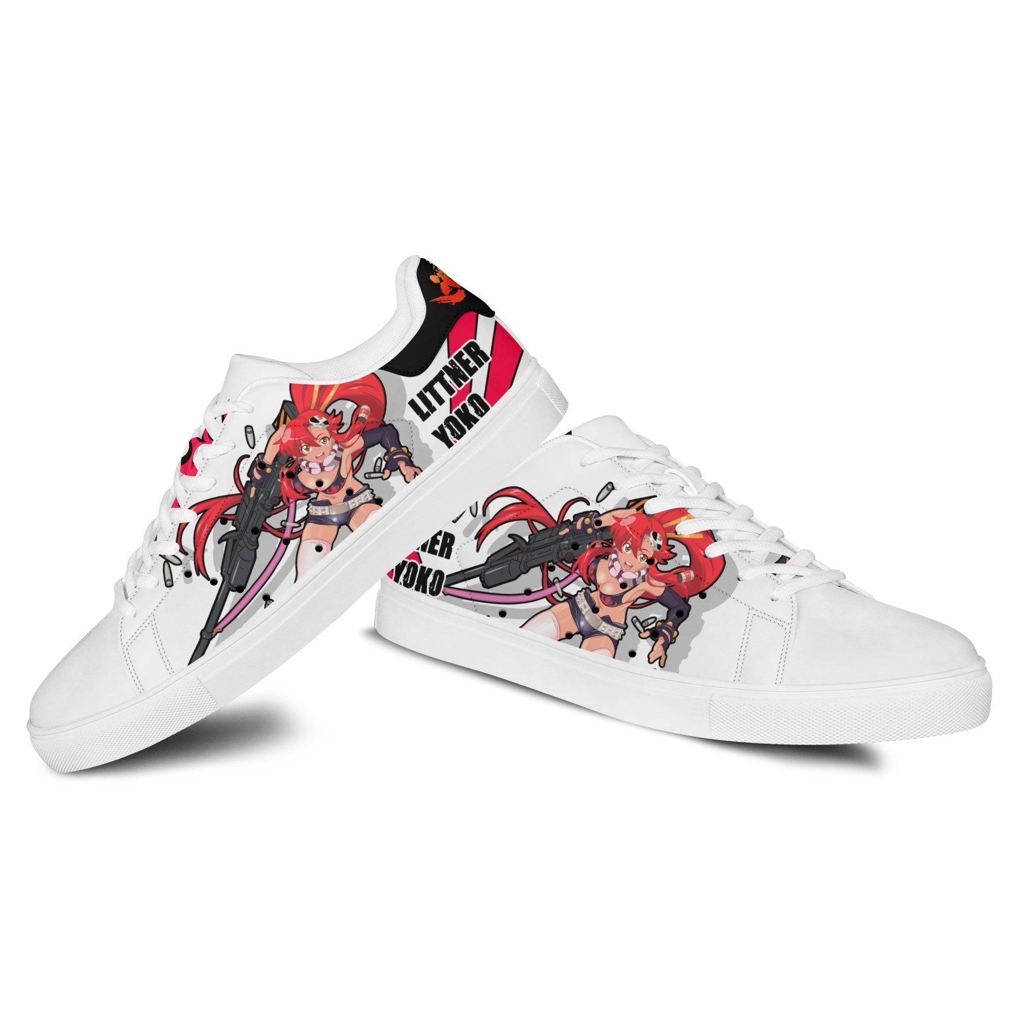 Yoko Littner Skate Sneakers Custom Tengen Toppa Gurren Lagann Anime Shoes