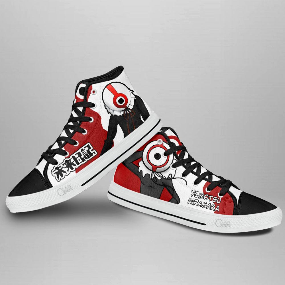 Yomotsu Hirasaka High Top Shoes Custom Future Diary Anime Sneakers