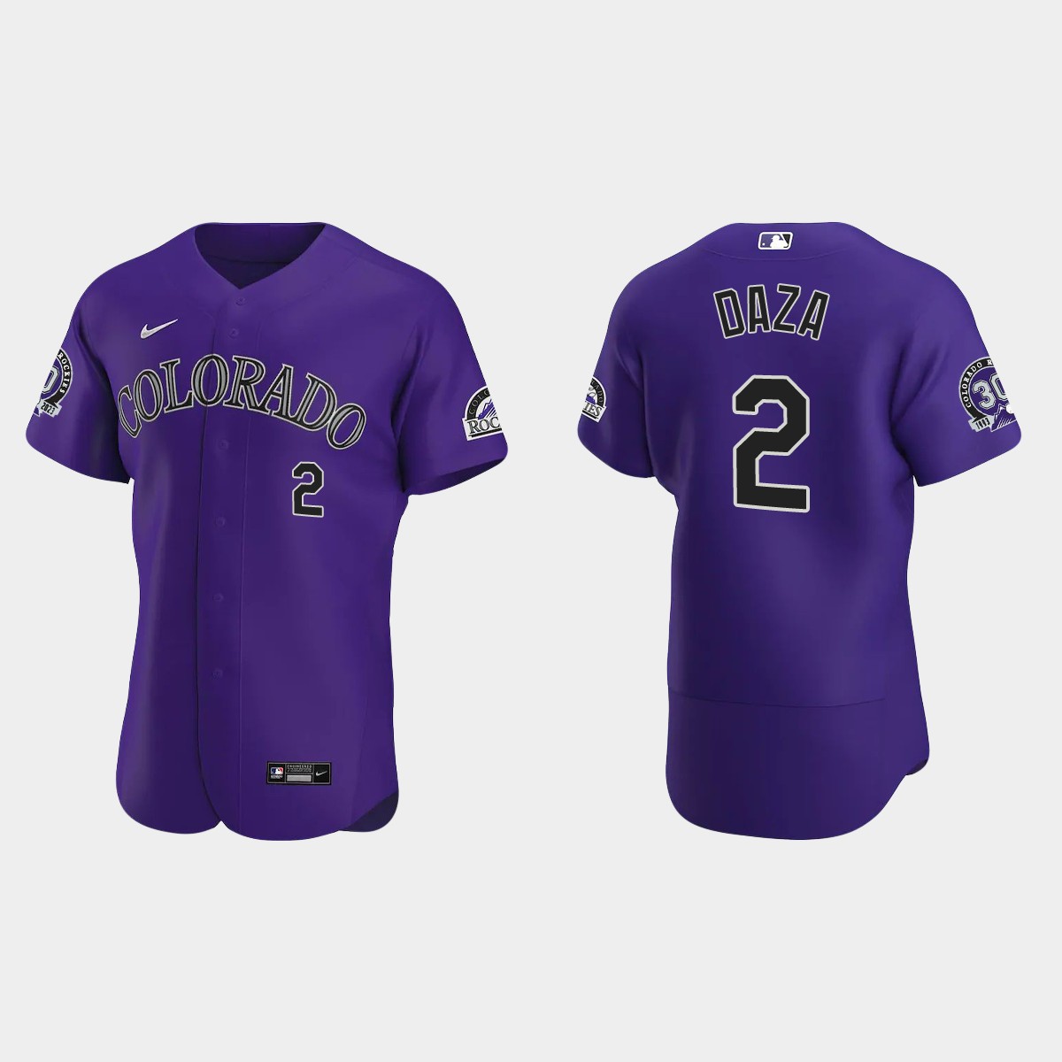 Yonathan Daza Colorado Rockies 30th Anniversary Jersey - Purple