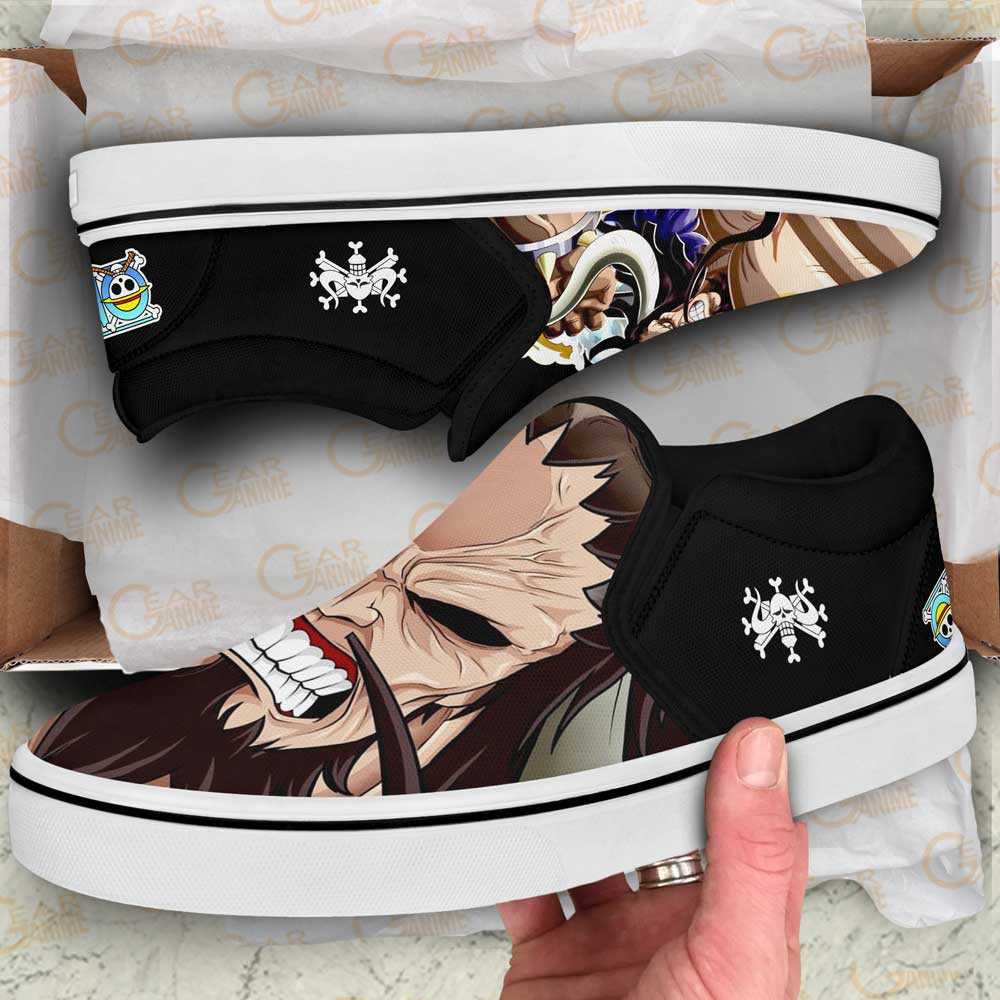 Yonko Kaido Slip-On Shoes Canvas Custom Anime One Piece Shoes