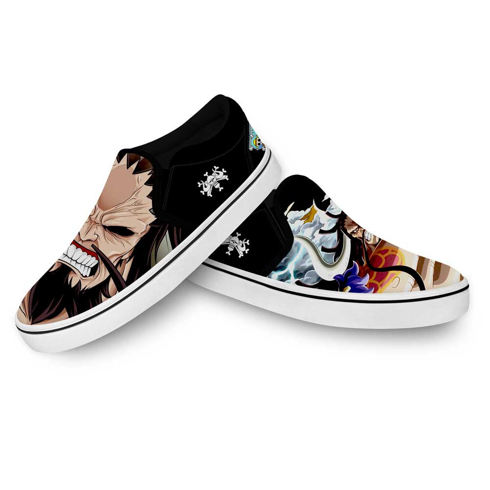 Yonko Kaido Slip-On Shoes Canvas Custom Anime One Piece Shoes