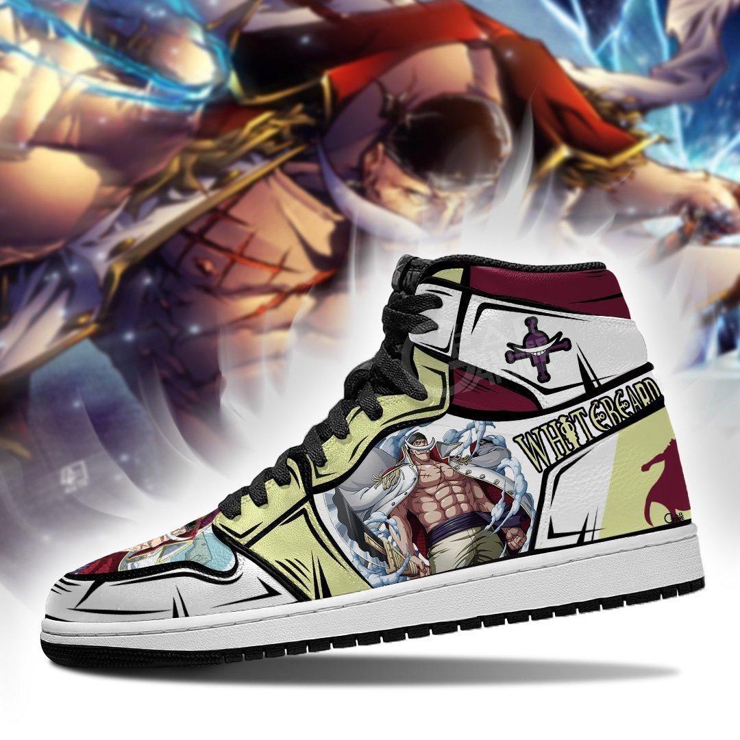Yonko Whitebeard JD1s Sneakers Anime One Piece Shoes, Air Jordan Hightop