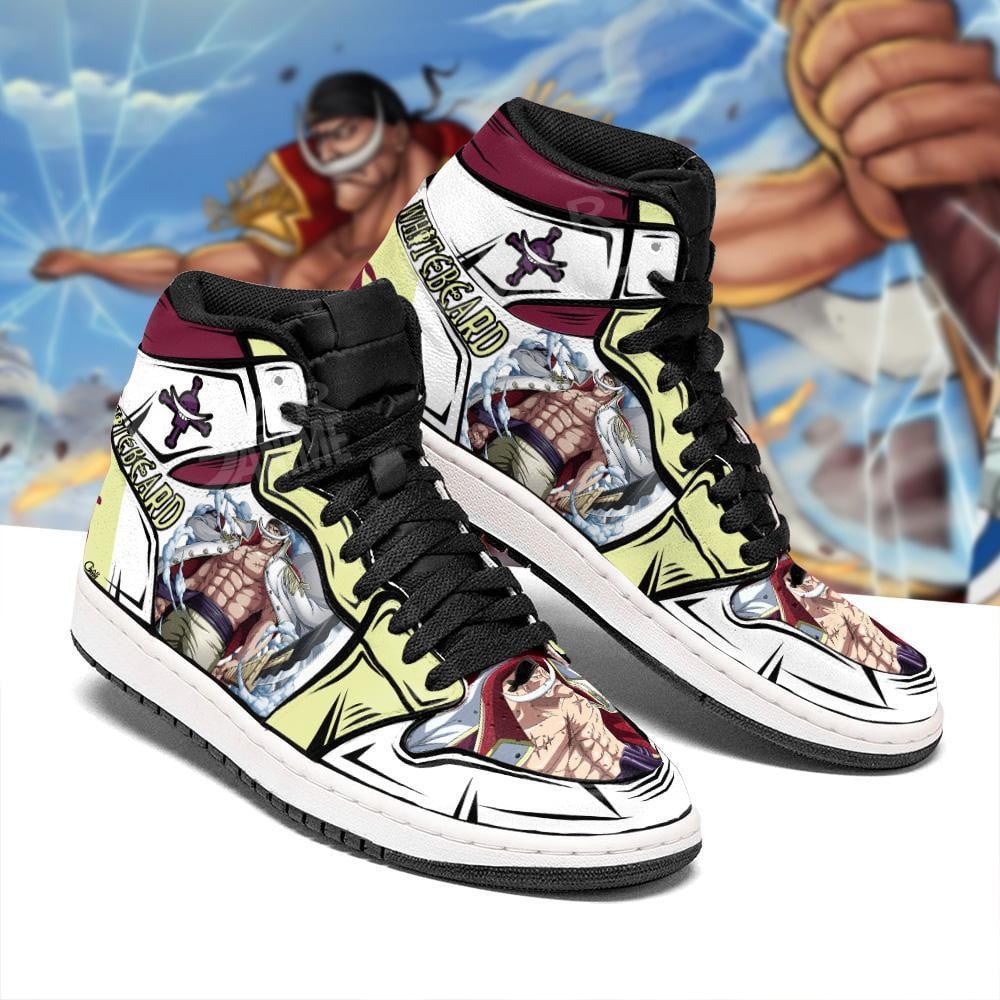 Yonko Whitebeard JD1s Sneakers Anime One Piece Shoes, Air Jordan Hightop