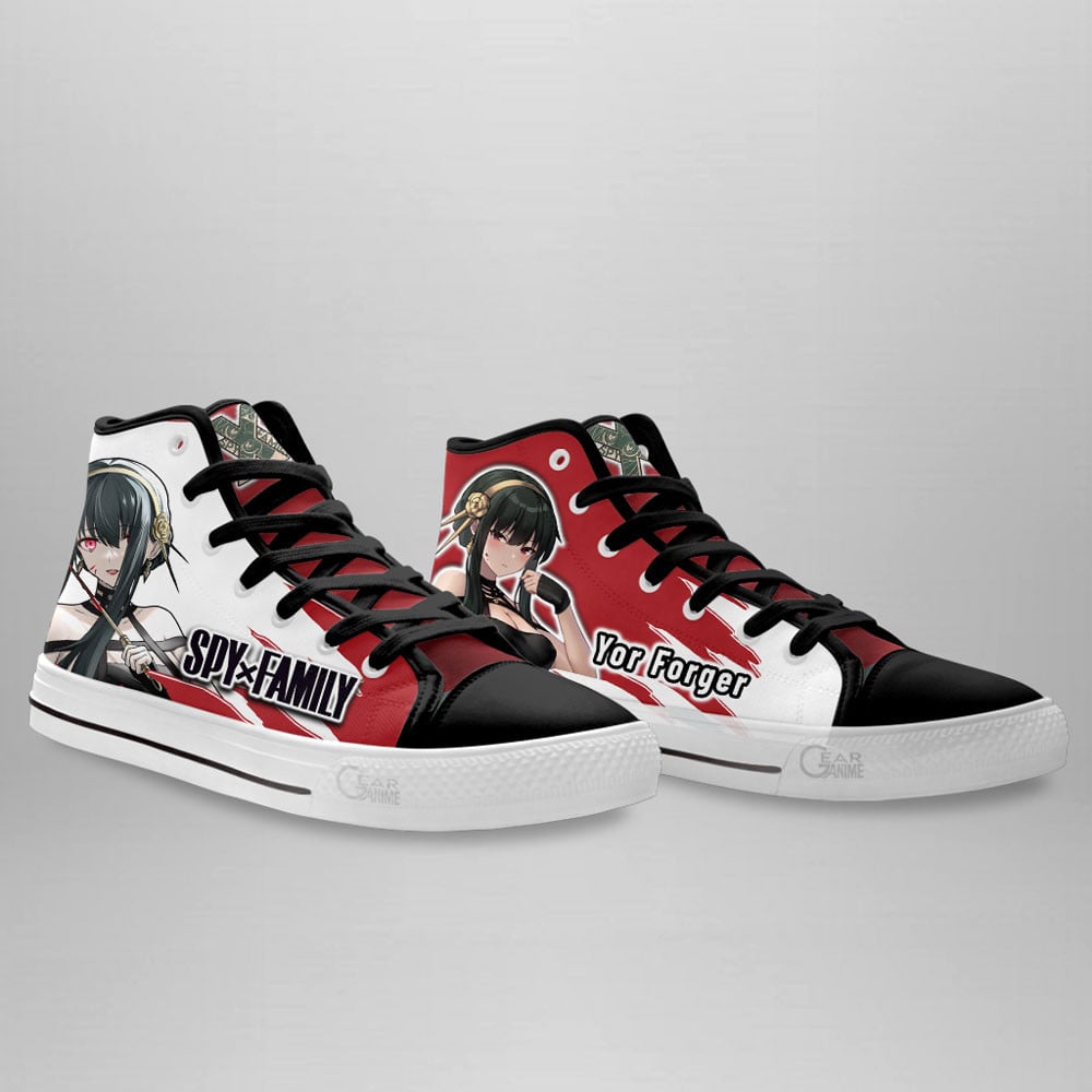 Yor Forger High Top Shoes Spy x Family Custom Anime Sneakers