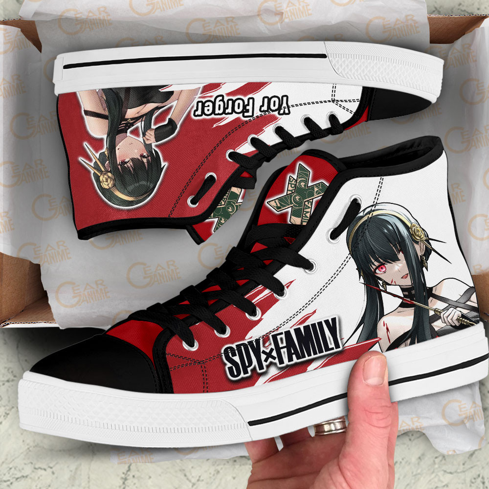 Yor Forger High Top Shoes Spy x Family Custom Anime Sneakers