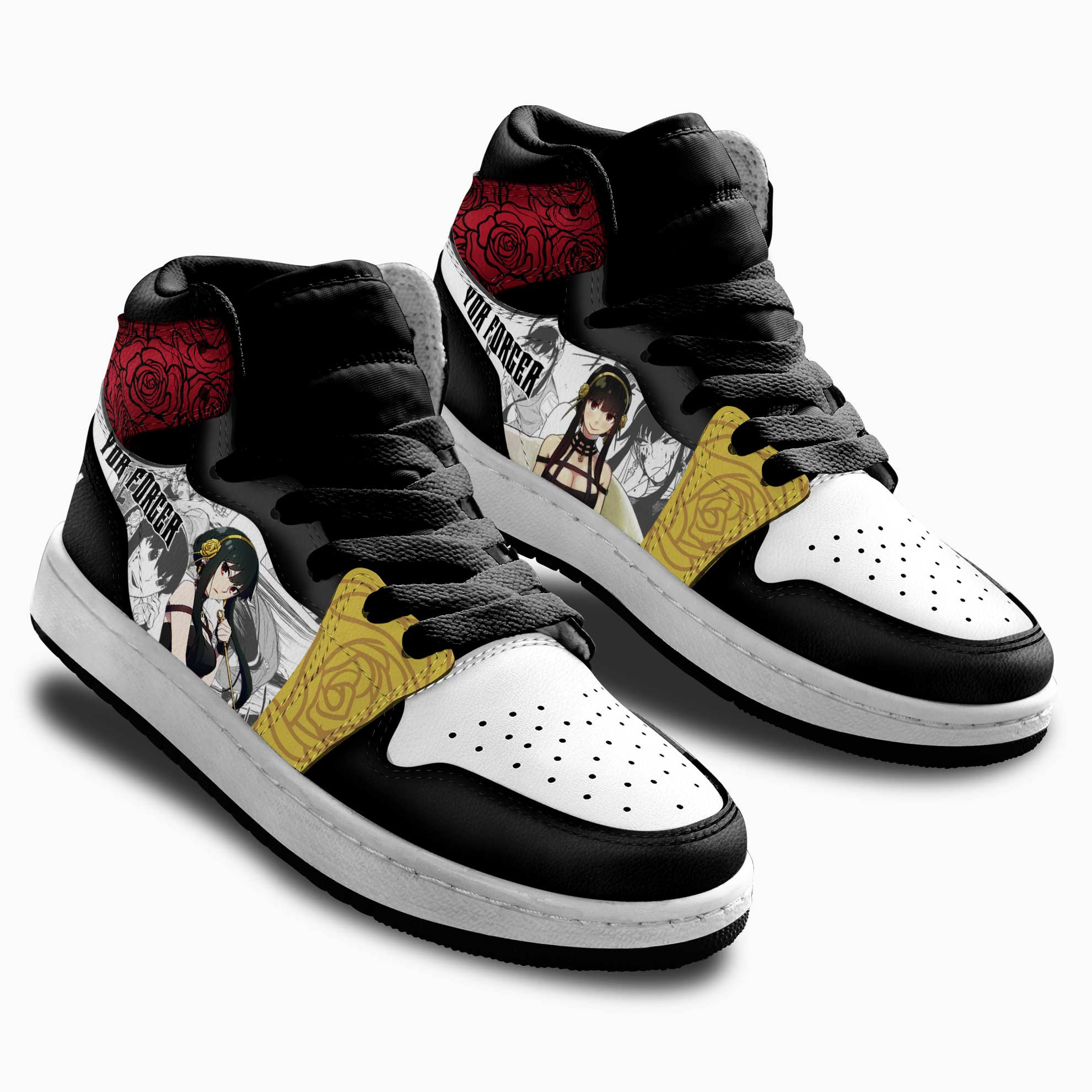 Yor Forger Kids Sneakers Custom Spy x Family Anime Shoes For Kids