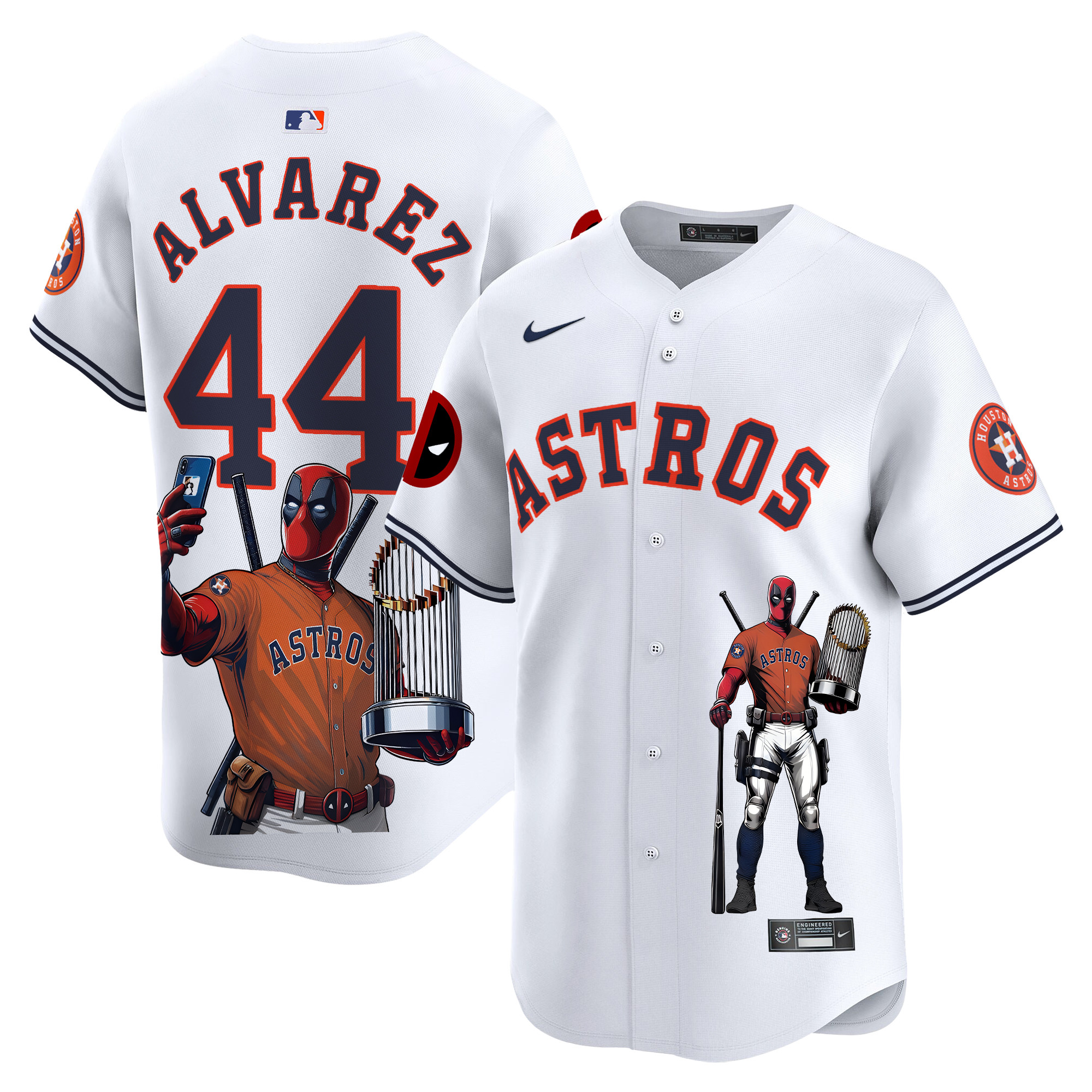 Yordan ¡lvarezUnisex Houston Astros Deadpool Vapor Premier Limited White Jersey - Printed