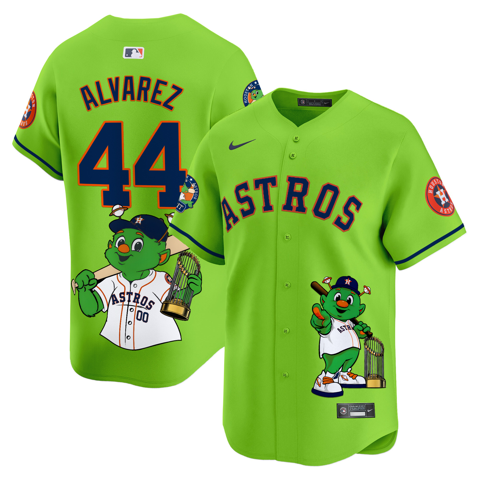 Yordan ¡lvarezUnisex Houston Astros Orbit Vapor Premier Limited Green Jersey - Printed