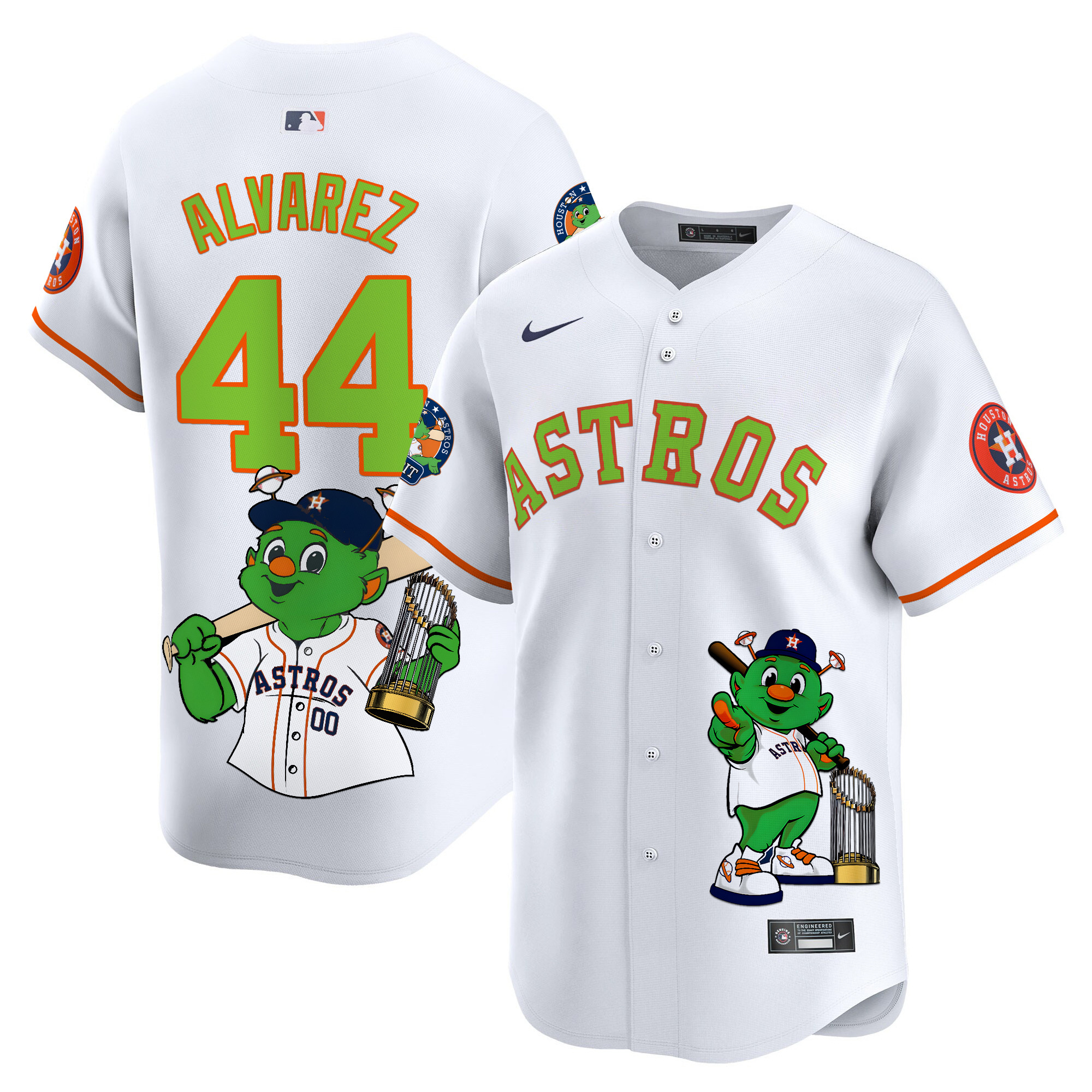 Yordan ¡lvarezUnisex Houston Astros Orbit Vapor Premier Limited White Jersey - Printed
