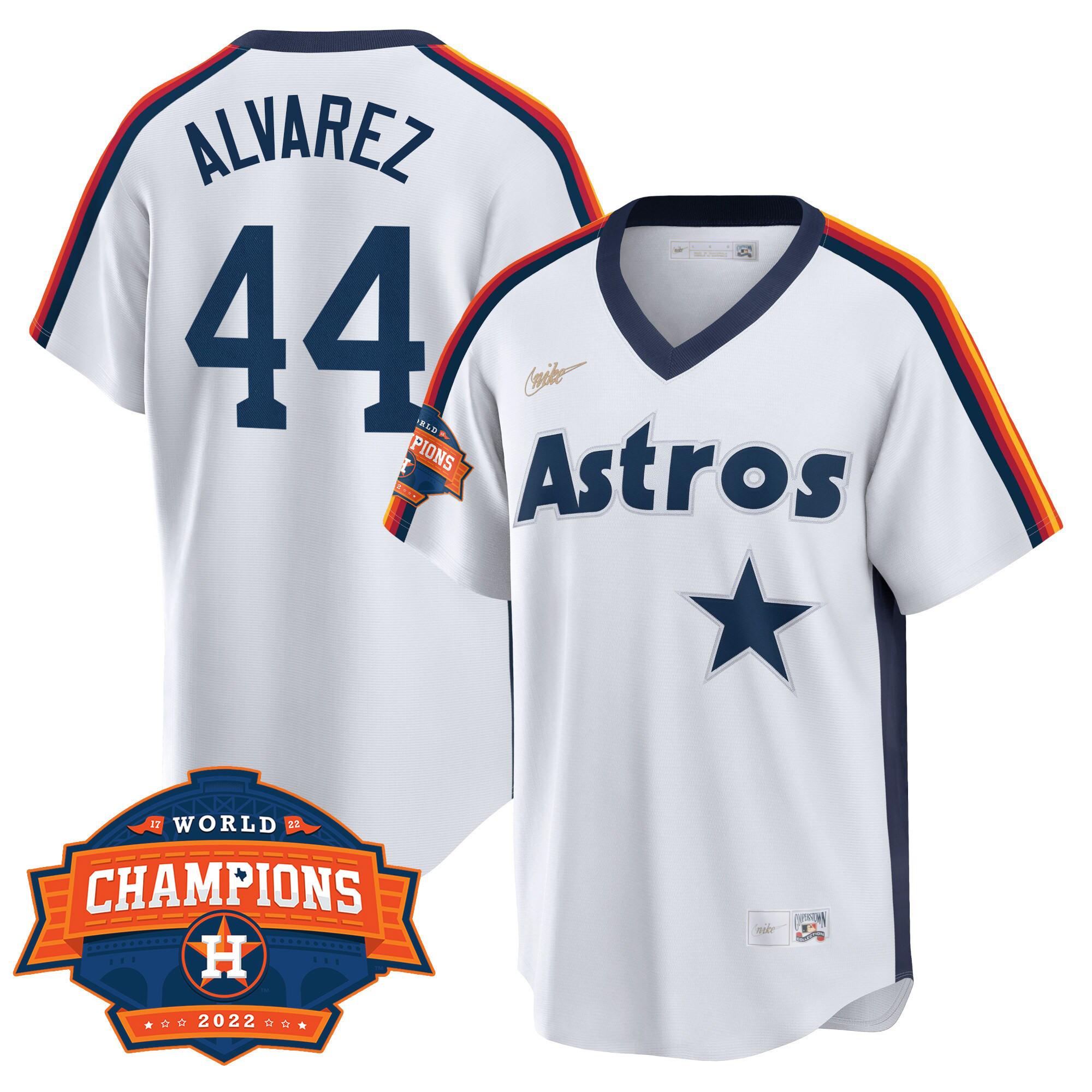 Yordan Álvarez Houston Astros Home Cooperstown 2022 Champions Limited Player Jersey - All Stitched
