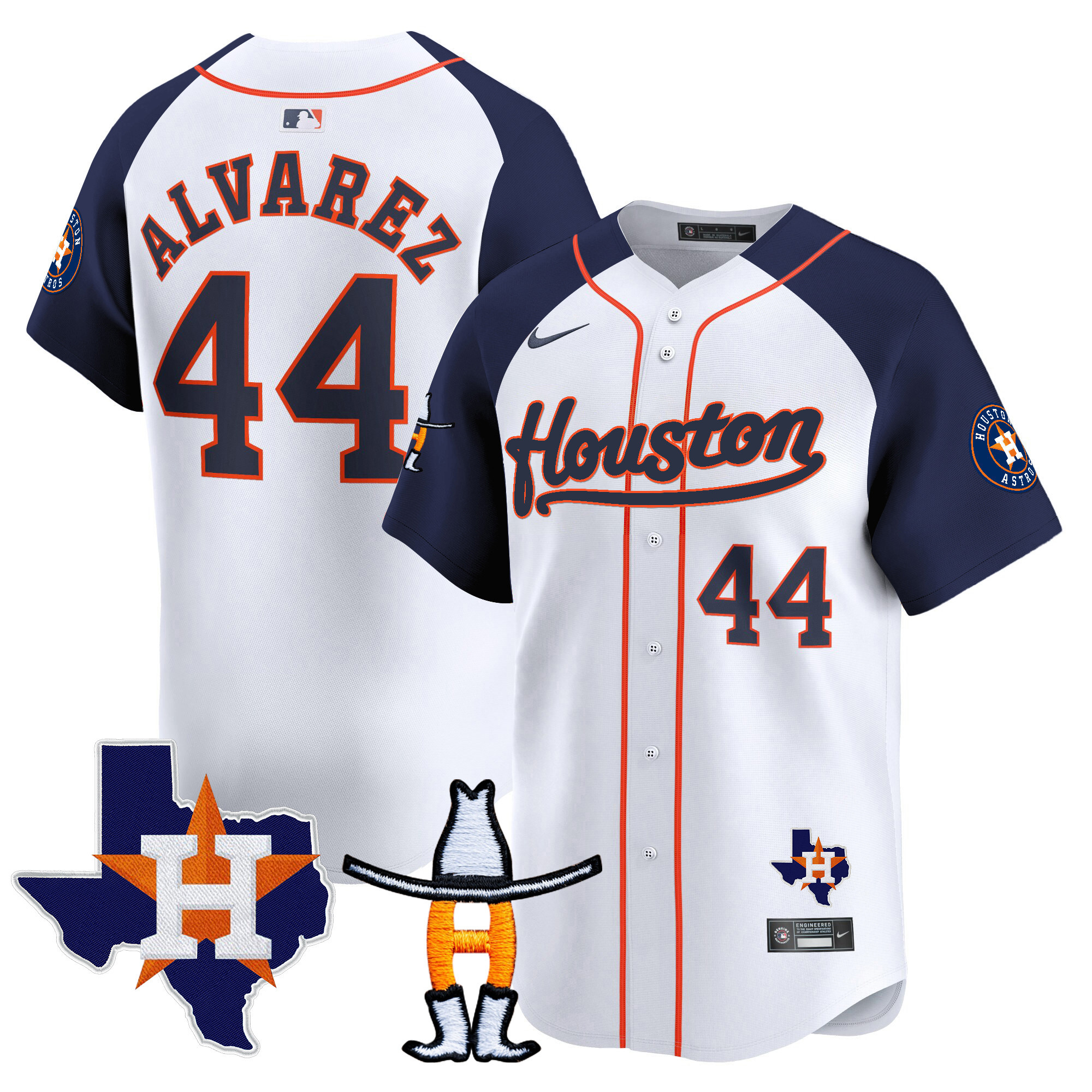 Yordan Álvarez Men's Houston Astros Houston Rodeo Patch Vapor Premier Limited Alternate Jersey - All Stitched