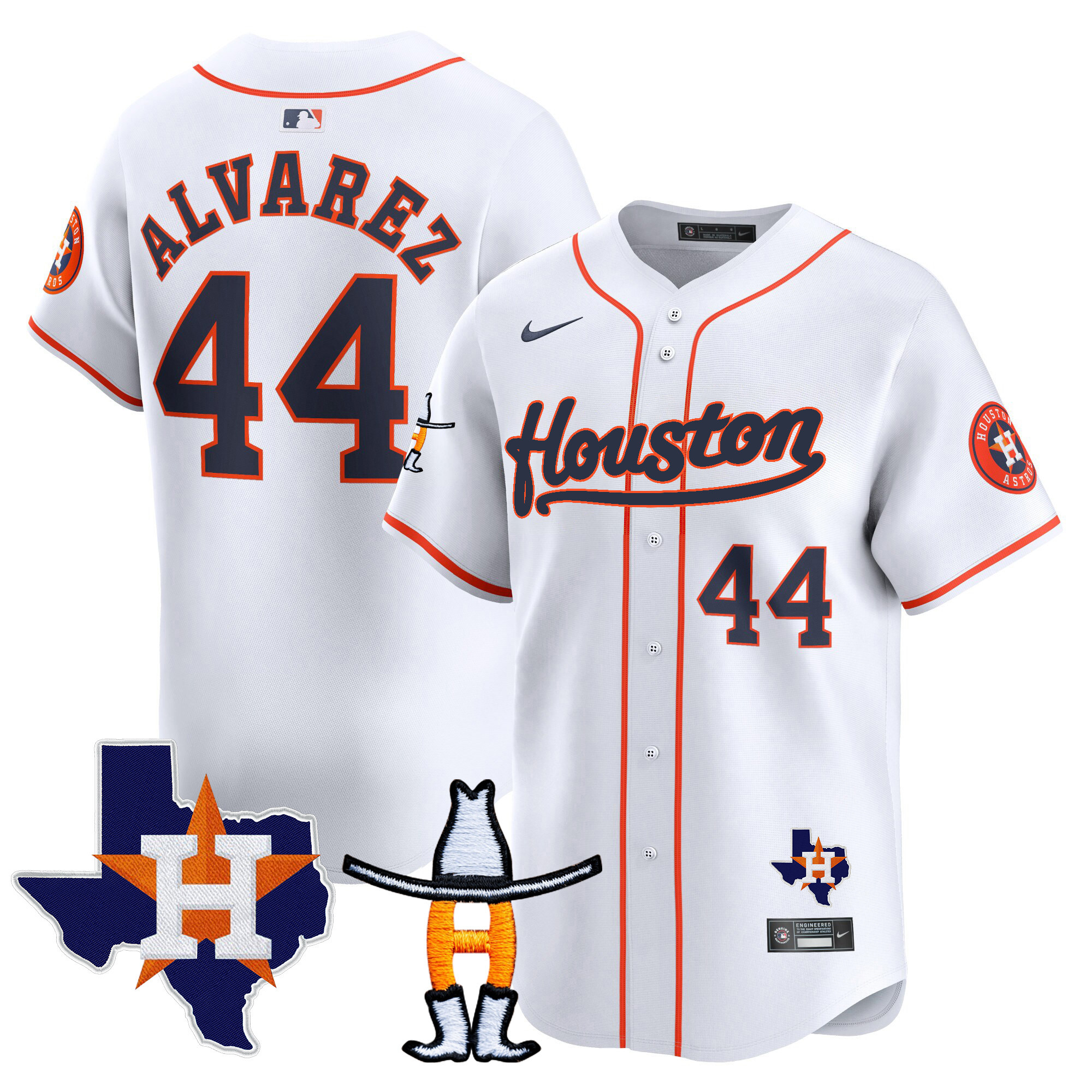 Yordan Álvarez Men's Houston Astros Houston Rodeo Patch Vapor Premier Limited Home Jersey - All Stitched